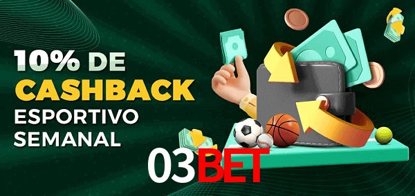 10% de bônus de cashback na 03Bet